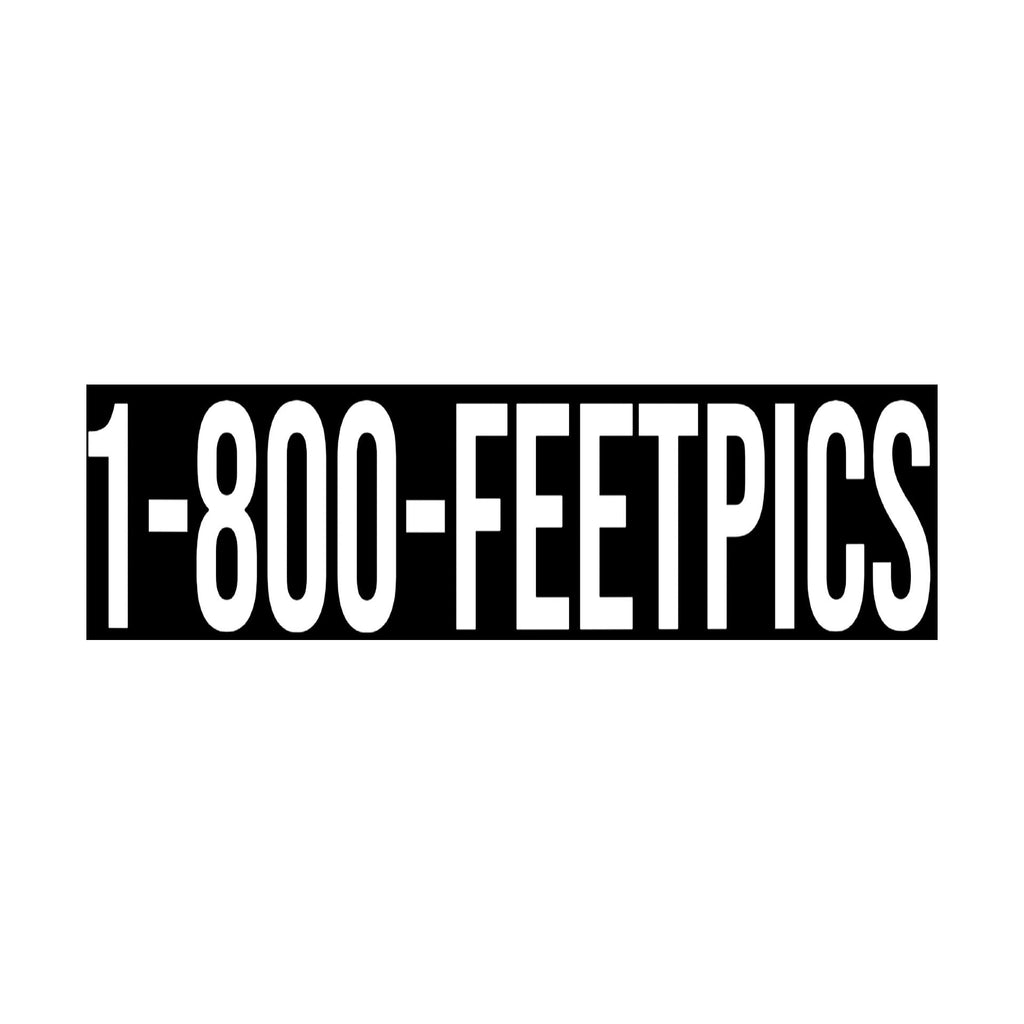 1-800-Feetpics Bumper Sticker | Funny sticker | Laptop sticker | Meme sticker | 8.5" x 2.5" Premium Weather-proof Vinyl