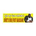 I Got My Feet Rubbed At Jone's BBQ Foot Massage Bumper Sticker | Meme Sticker | 8.5" x 2.5" Premium Weather-proof Vinyl