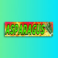Asparagus Bumper Sticker | 8.5" x 2.5" | Unhinged Gen Z Sticker | Bumper Car Sticker OR Magnet Premium Weather-proof Vinyl