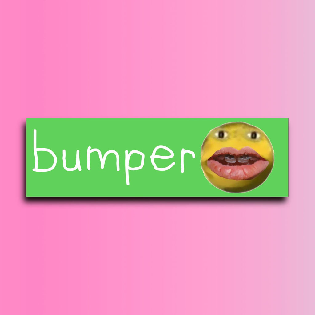 Cursed Emoji Bundle | Bumper Sticker OR Magnet | Funny Stickers | Unhinged Gen Z Stickers | 8.5" x 2.5" Weather-proof Vinyl