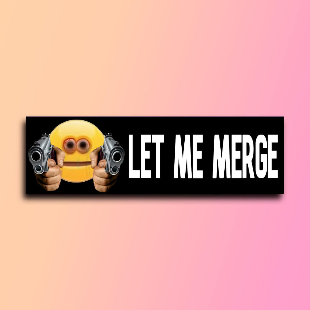 Cursed Emoji Bundle | Bumper Sticker OR Magnet | Funny Stickers | Unhinged Gen Z Stickers | 8.5" x 2.5" Weather-proof Vinyl
