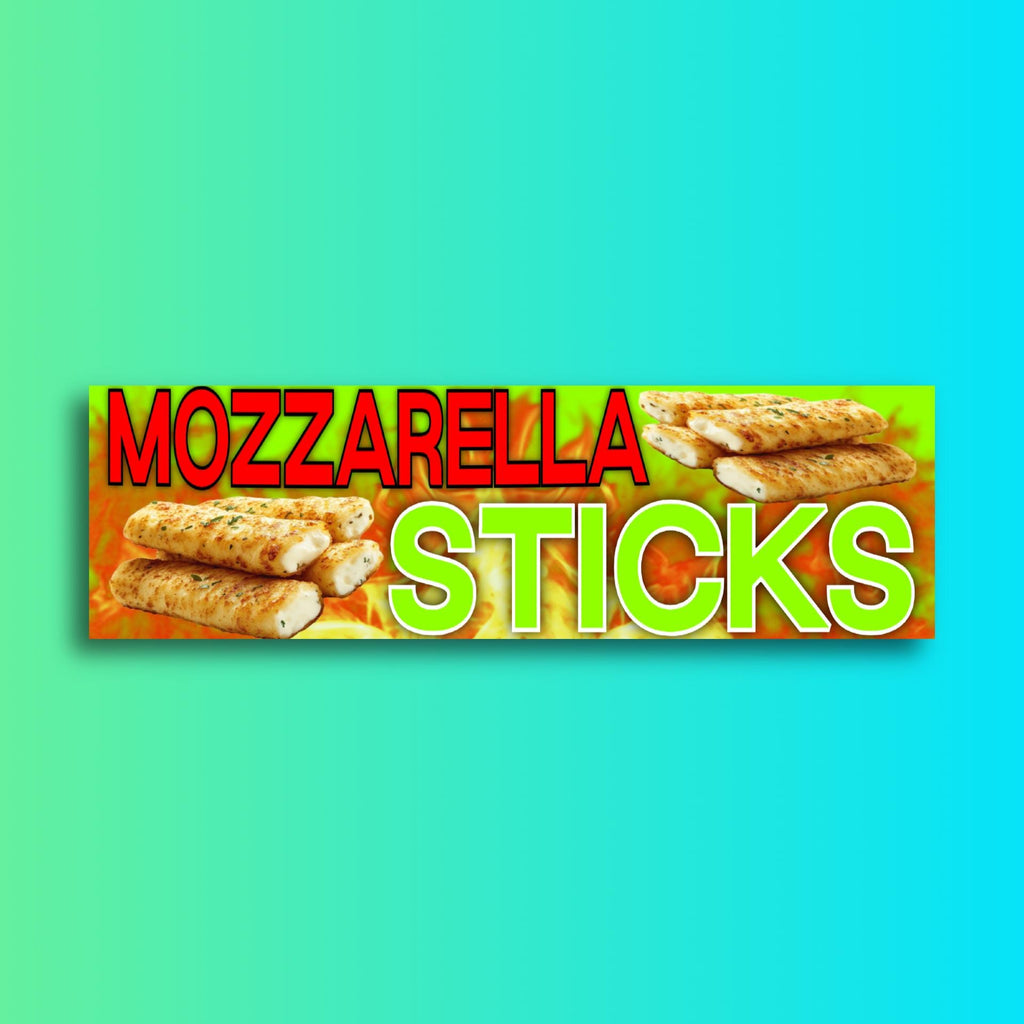 Mozzarella Sticks Bumper Sticker OR Magnet | Meme Sticker | Unhinged Gen Z Sticker | 8.5" x 2.5" Premium Weather-proof Vinyl