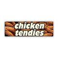 Chicken Tendies Silly Bumper Sticker OR Magnet | Funny Sticker | Unhinged Gen Z Decal | 8.5" x 2.5" Premium Weather-proof Vinyl