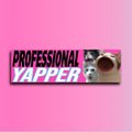 Professional Yapper Bumper Sticker OR Magnet | Cute Cat Sticker | Unhinged Gen Z Decal | 8.5" x 2.5" Premium Weather-proof Vinyl