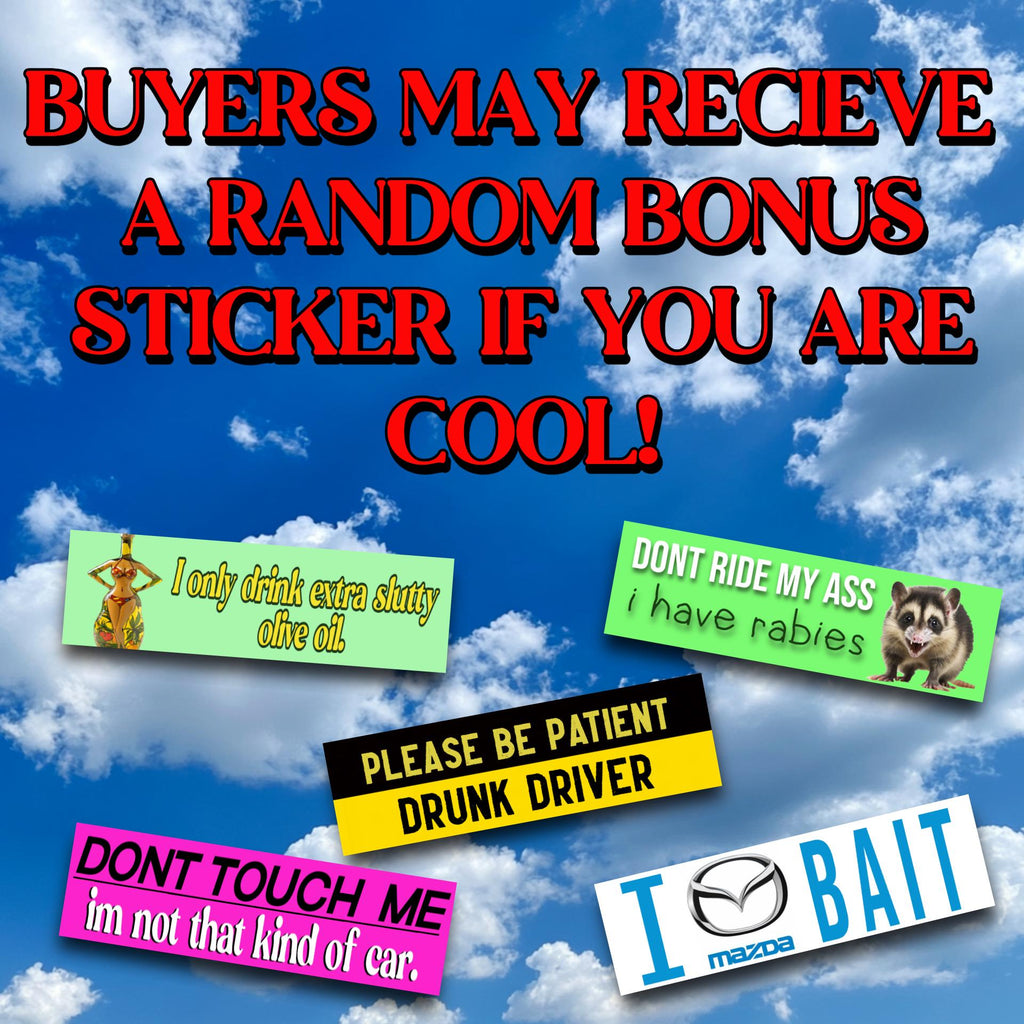 Cinnabron James Bumper Sticker OR Magnet | Meme Sticker | Unhinged Gen Z Decal | 8.5" x 2.5" Premium Weather-proof Vinyl
