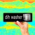 Dih washer Bumper Sticker OR Magnet | Unhinged Meme Sticker | Gen Z Humor | Brain Rot |  8.5" x 2.5" Premium Weather-proof Vinyl