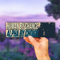 Human by Chance Alfa by Choice Bumper Sticker OR Magnet | Meme Sticker | Unhinged Gen Z Sticker | 8.5" x 2.5" Premium Weather-proof Vinyl