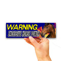Warning: Excessive Horsepower Bumper Sticker OR Magnet | High-Quality Vinyl Car Decal Gift